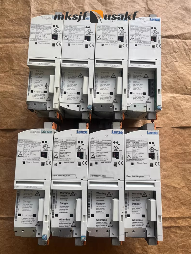 1PC USED LENZE E82EV751-4C200 SERVO INVERTER E82EV751K4C200 US Free tax