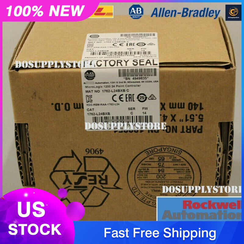 New Allen-Bradley AB 1762-L24BXB SER C MicroLogix 1200 24 Point Controller