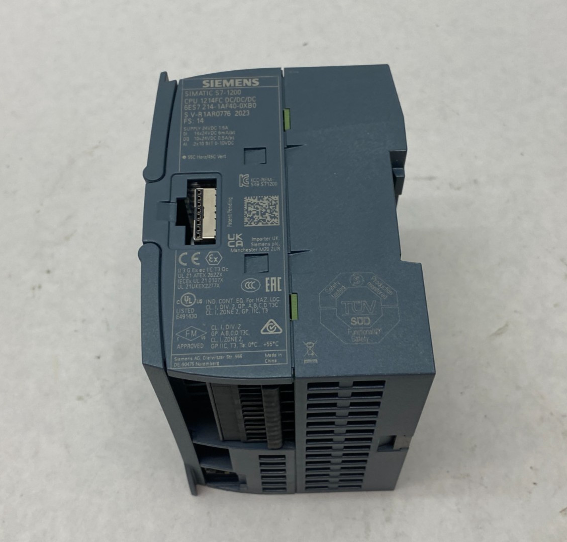 Siemens 6ES7214-1AF40-0XB0 SIMATIC S7-1200 Compact CPU Unit 1214F DC/DC/DC