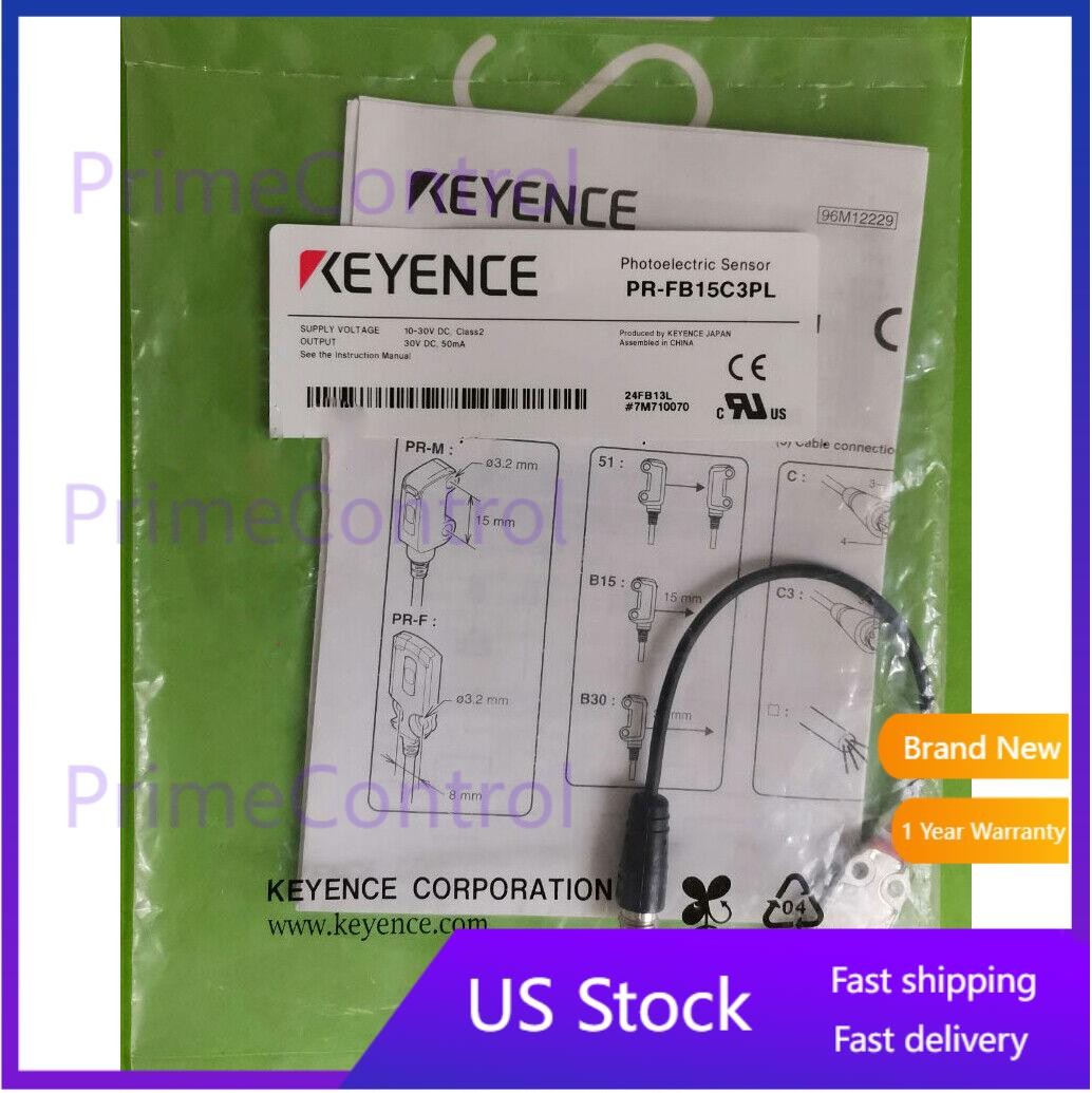 1PC New Keyence PR-FB15C3PL Photoelectric Sensor Switch PRFB15C3PL US Free TAX