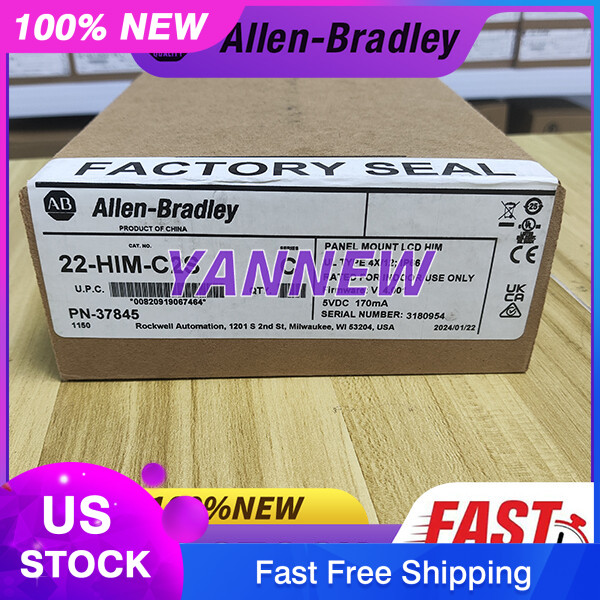 Brand New Allen-Bradley 22-HIM-C2S PowerFlex Panel Mount LCD HIM Free Shipping