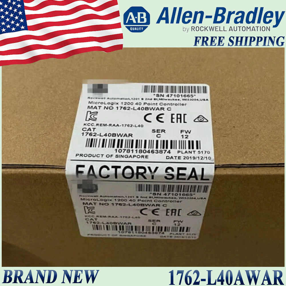 Original New AB 1762-L40AWAR MicroLogix 1200 Controller Free Shipping