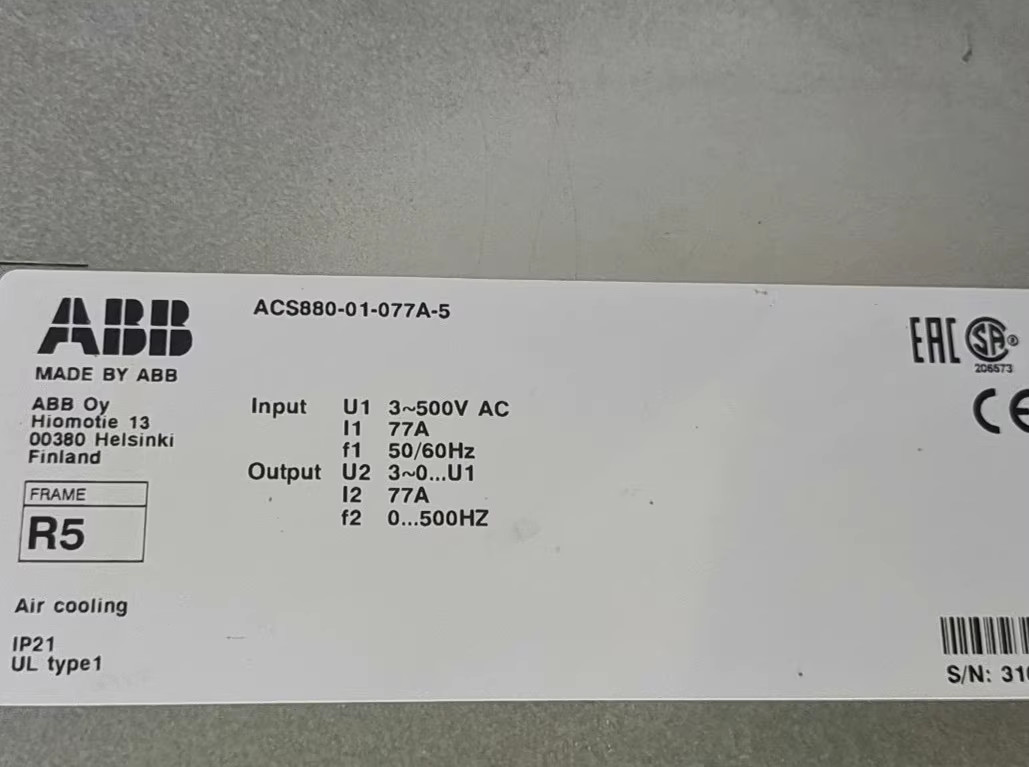 ABB ACS880-01-077A-5 INVERTER AC380-500V Brand NEW