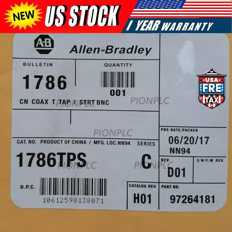 1786-TPS New AB Sealed ControlNet 1 m Coaxial Straight T-Tap 1786TPS US Free Tax