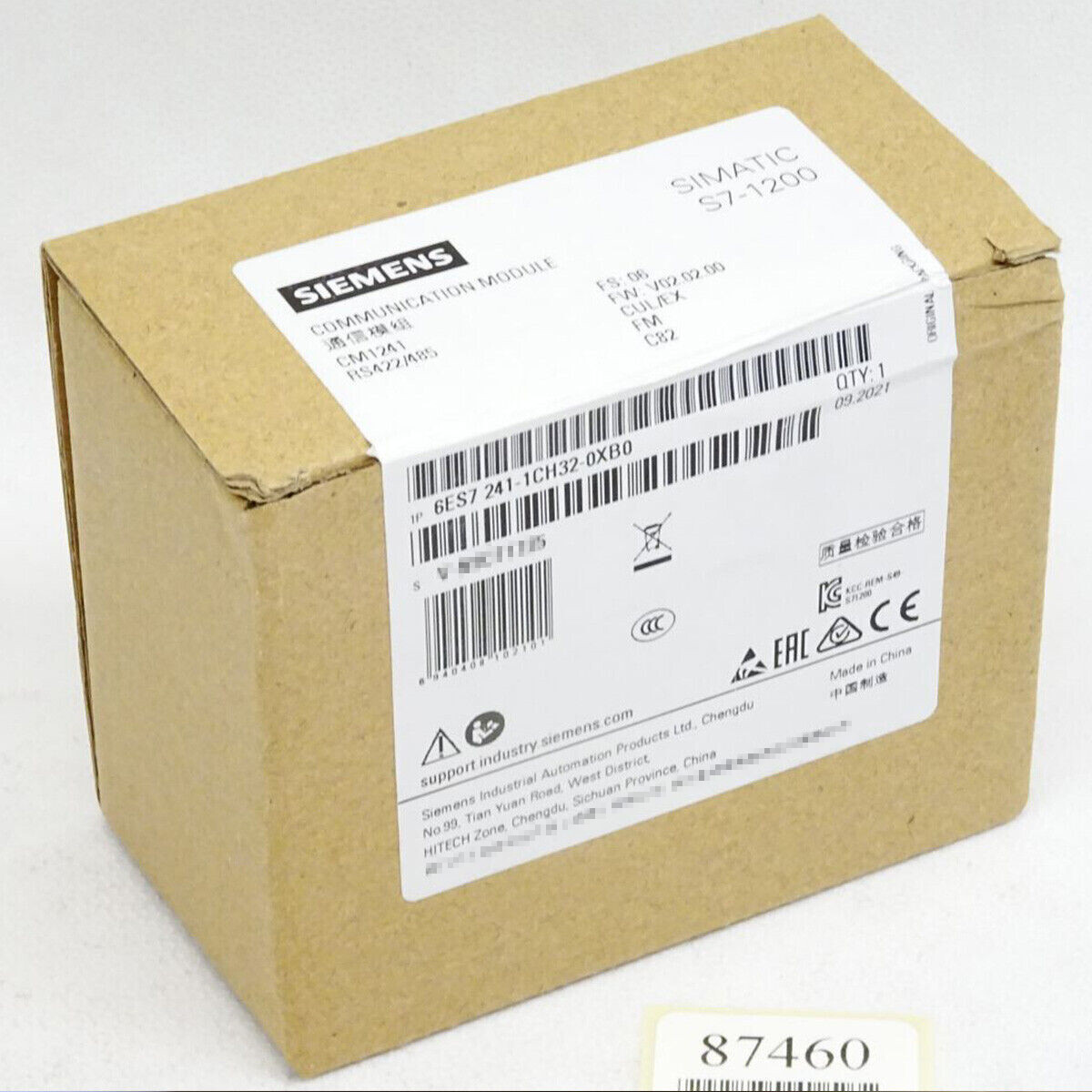 NEW 6ES7 241-1CH32-0XB0 SIEMENS 6ES7241-1CH32-0XB0 S7-1200 Communication Module