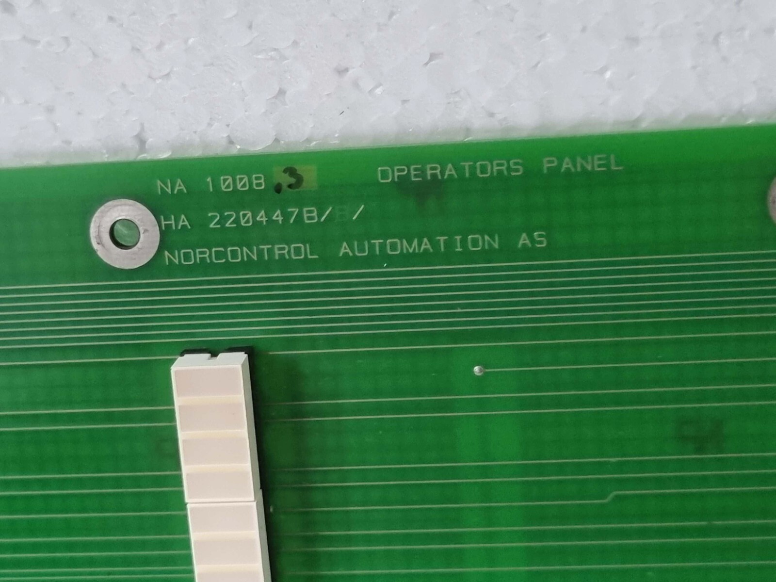 NOR CONTROL NN-1008.3 OPERATOR PANEL HA 220447B/B Ser.No. S.9398 used Tested Ok
