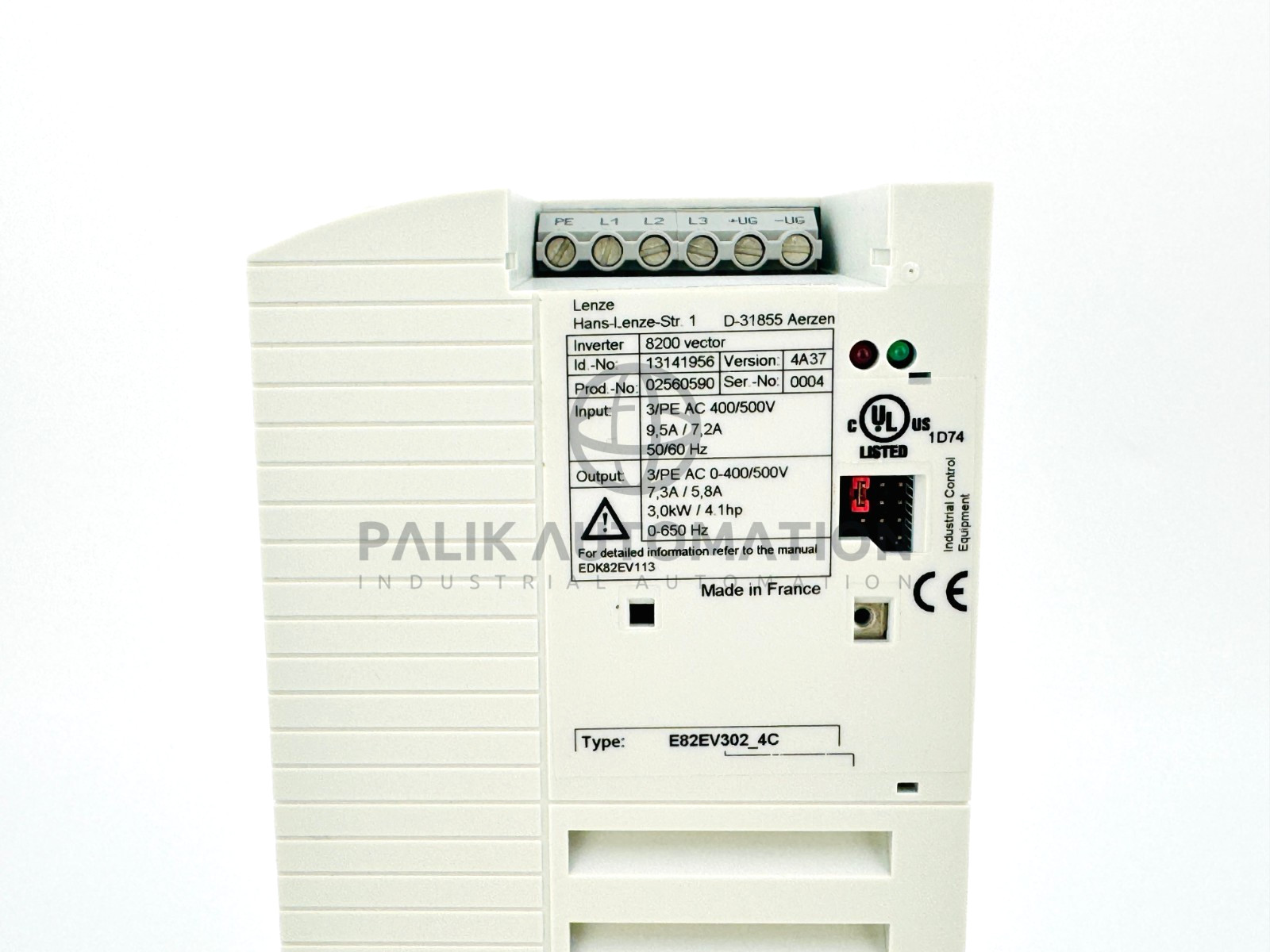 LENZE E82EV302K4C E82EV302_4C INVERTER 8200 SERIES 3.0kW 13141956 NEW