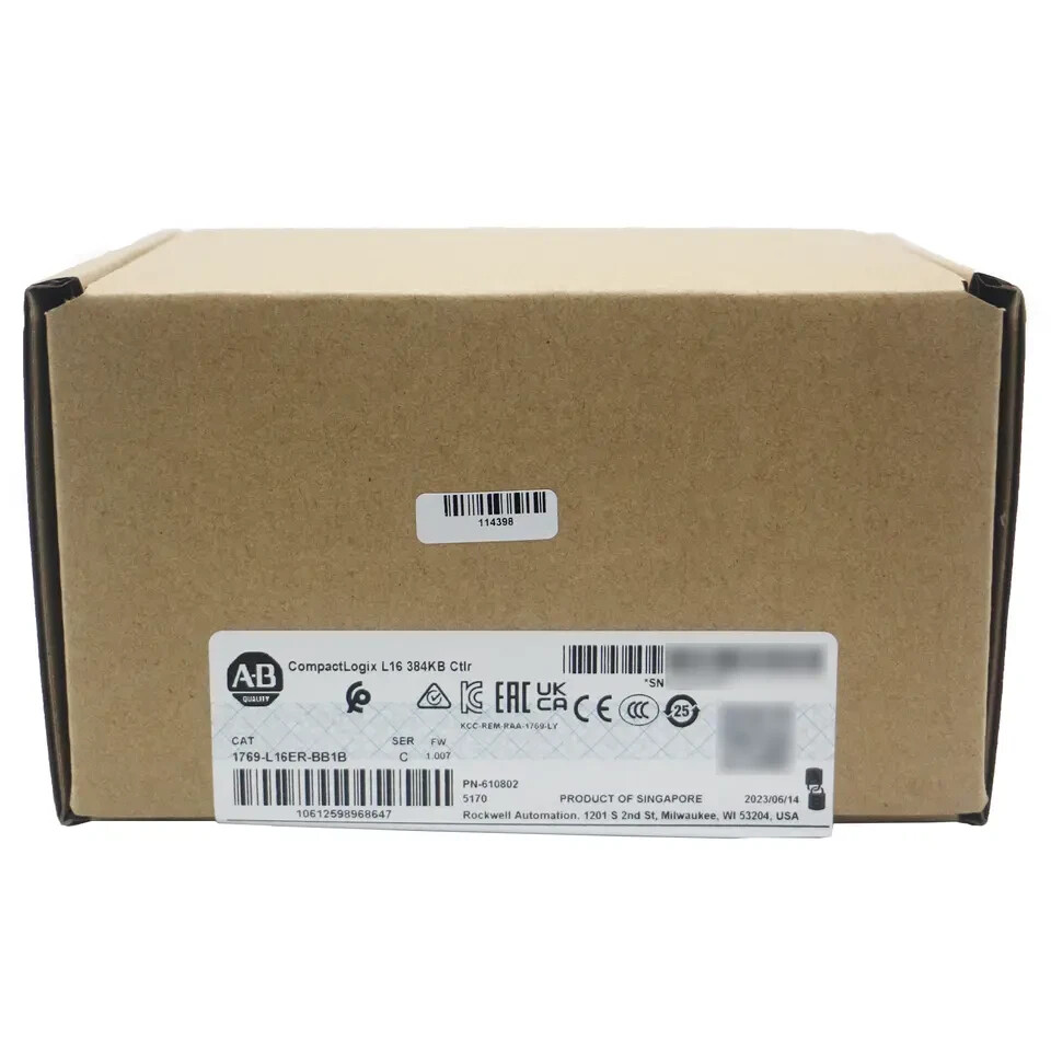 New Allen-Bradley 1769-L16ER-BB1B CompactLogix L16 384KB Controller 24 VDC