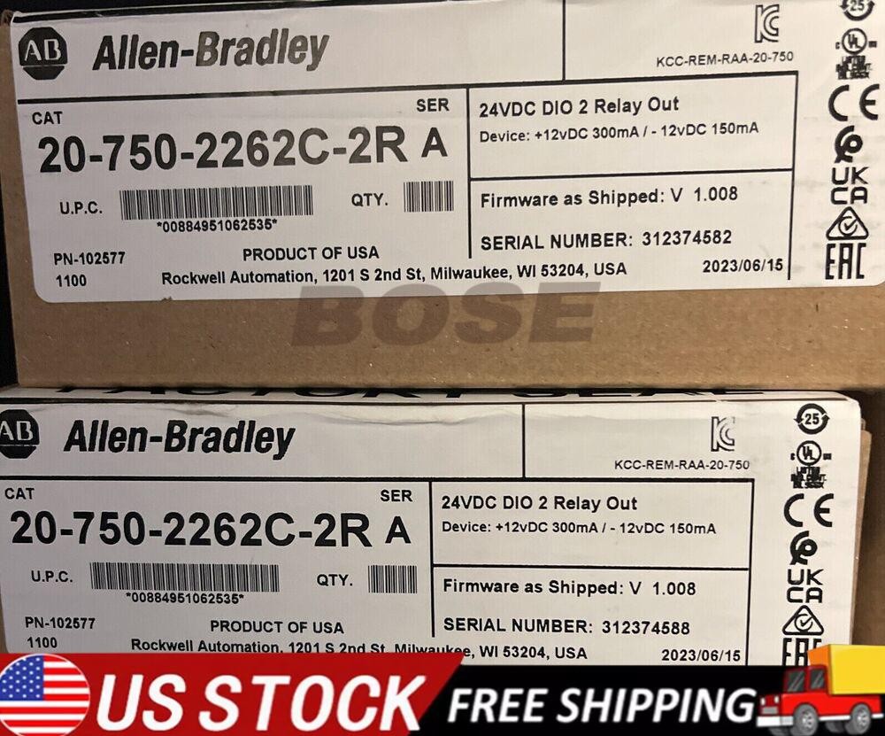 Allen-Bradley 20-750-2262C-2R PowerFlex 750 24V DC IO Option Module AB NEW