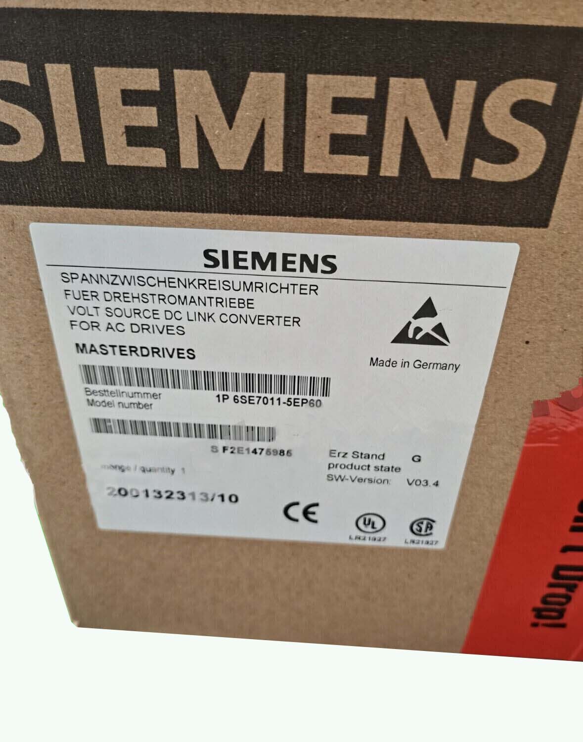 6SE7011-5EP60 NEW SIEMENS 6SE7 011-5EP60 Vector Control Converter Unit