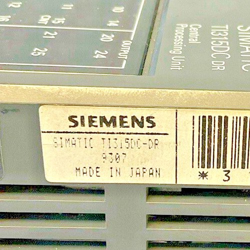 SIEMENS TI315DC CENTRAL PROCESSING UNIT 265VAC 30VDC 25WATTS