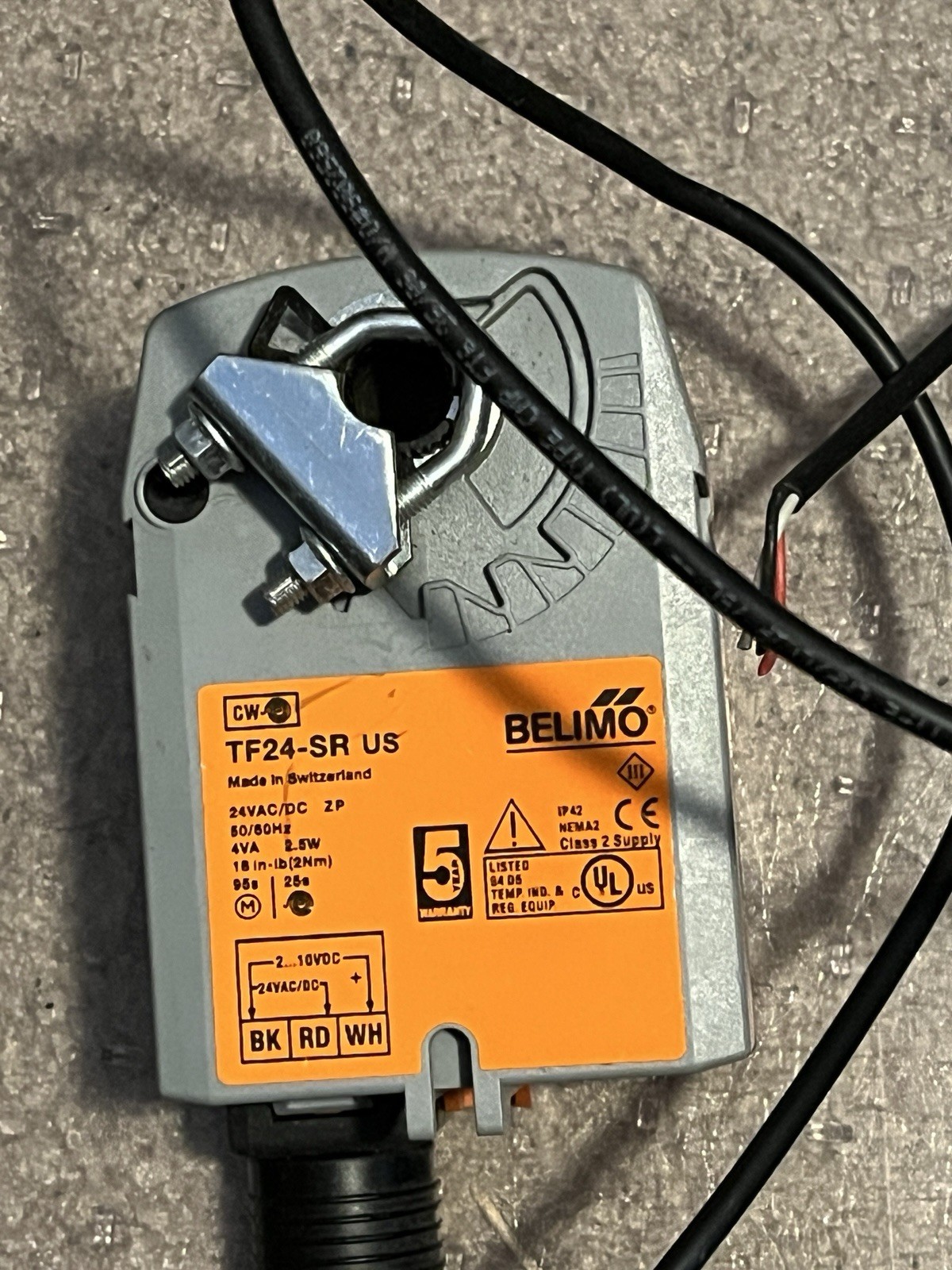 BELIMO TF24-SR-US 24VAC ACTUATOR USED