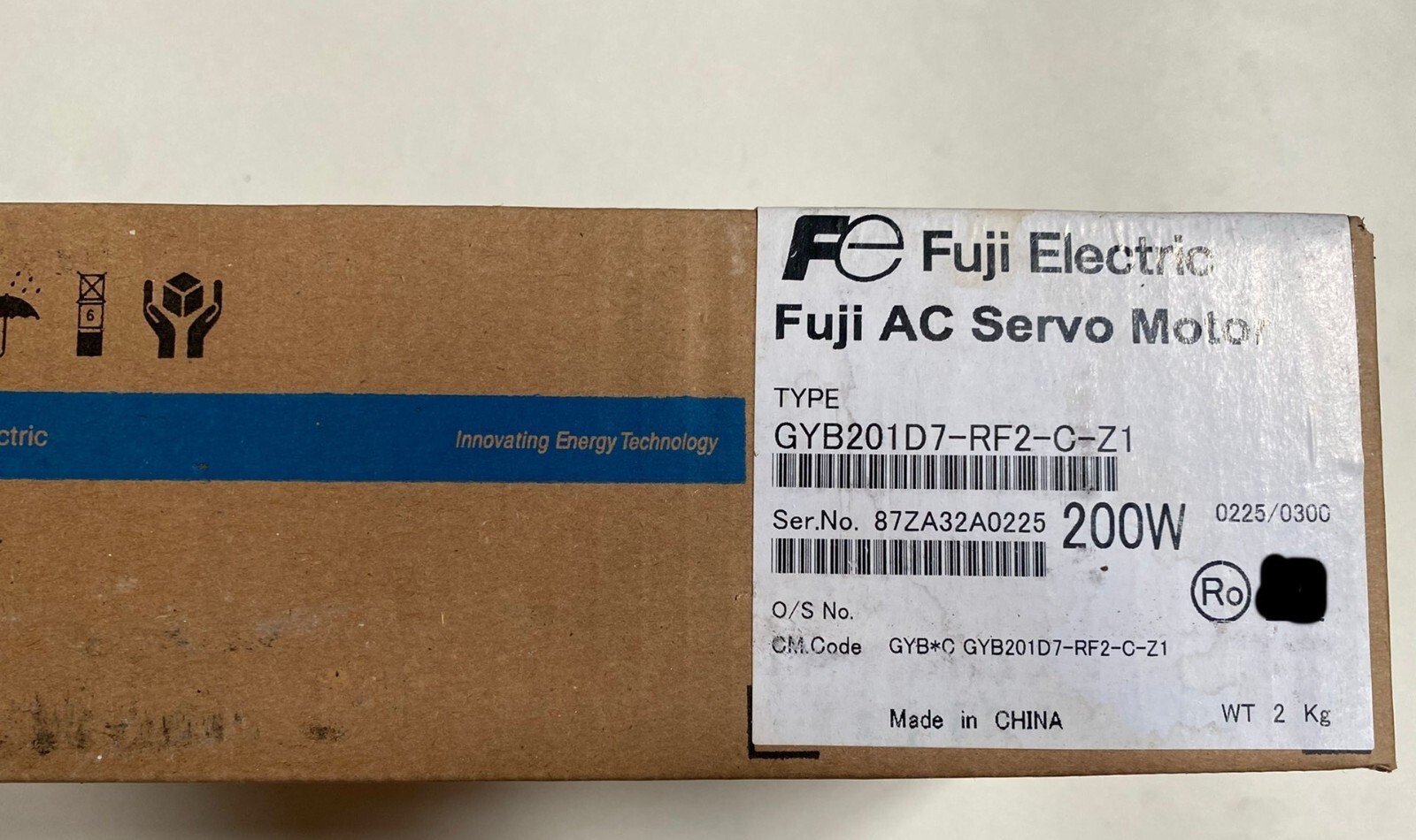 FUJI GYB201D7-RF2-C-Z1 AC SERVO MOTOR 0.2KW NEW IN OPEN BOX .DHL/FEDEX/UPS