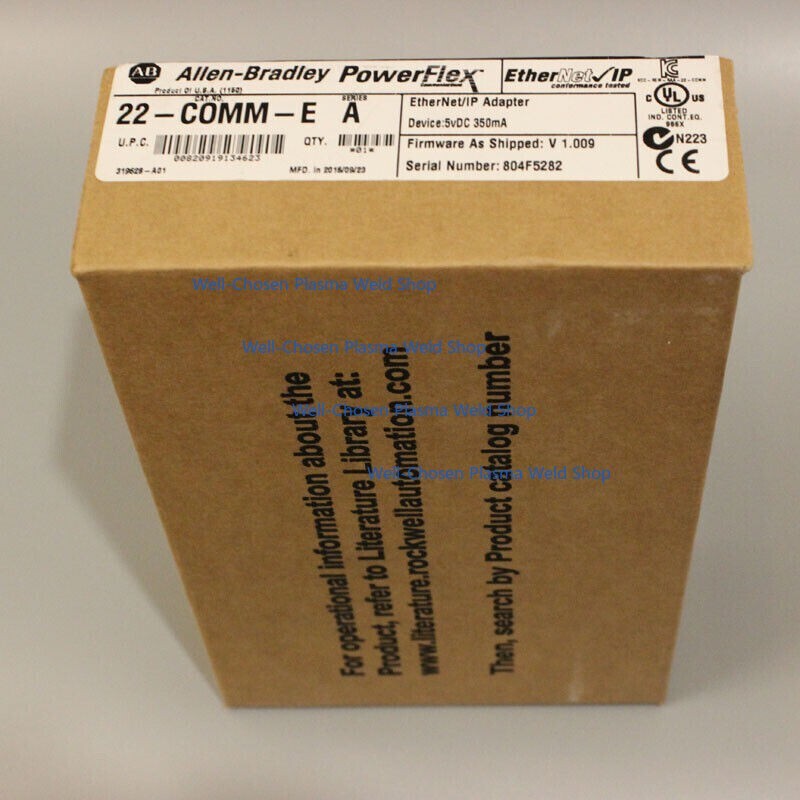 New Factory Sealed Allen-Bradley 22-COMM-E / A Ethernet/IP Comm Adapter 22COMME