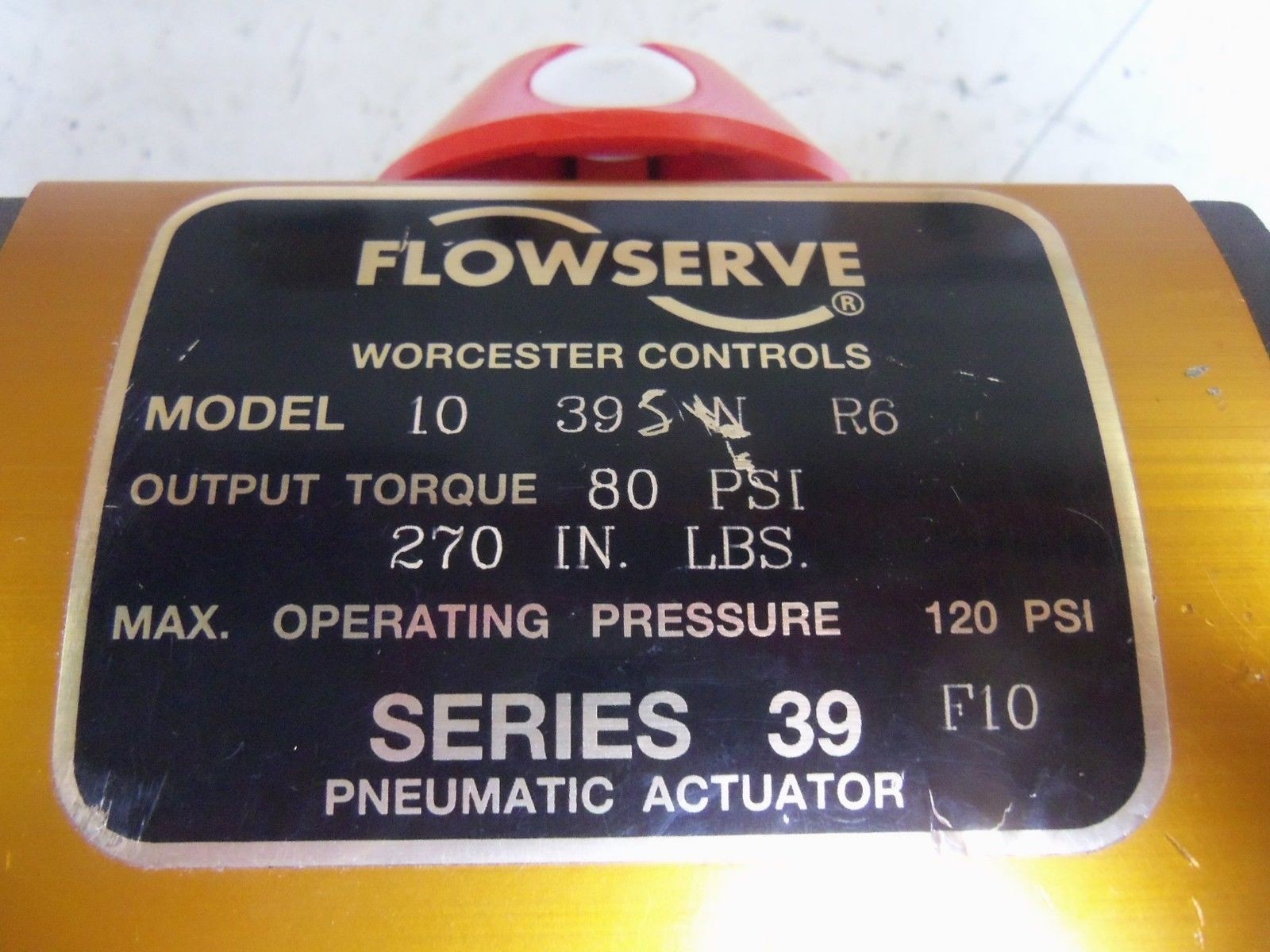 FLOWSERVE 10395NR6 ACTUATOR UNMP