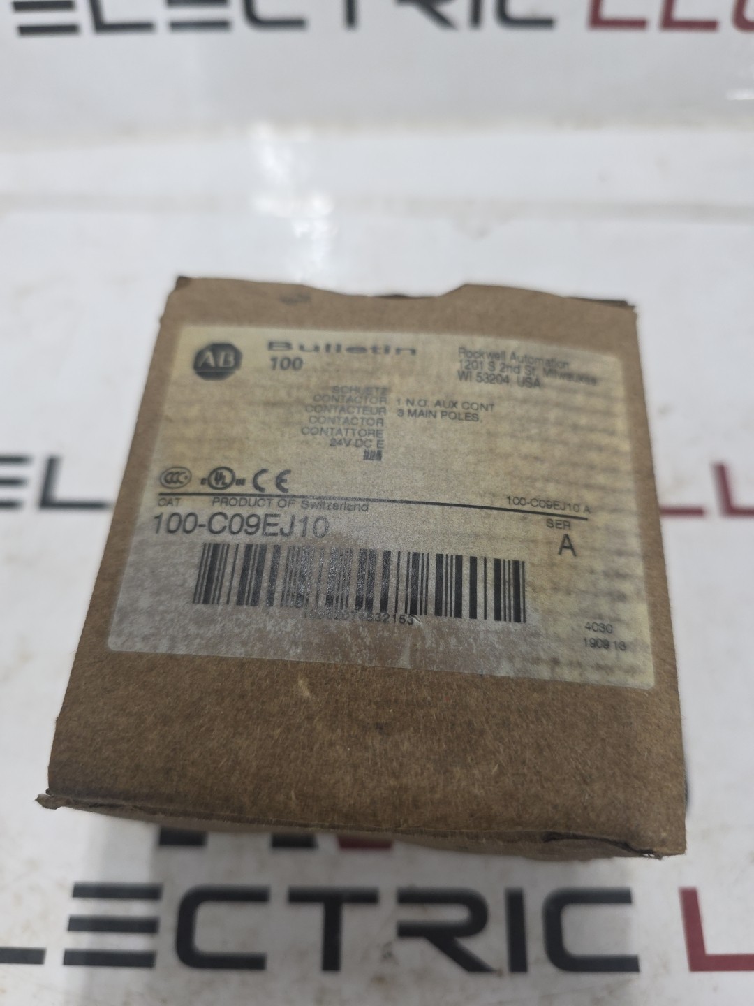Allen-Bradley 100-C09EJ10 A 100C09EJ10 IEC Contactor 24V DC 9A New In Box