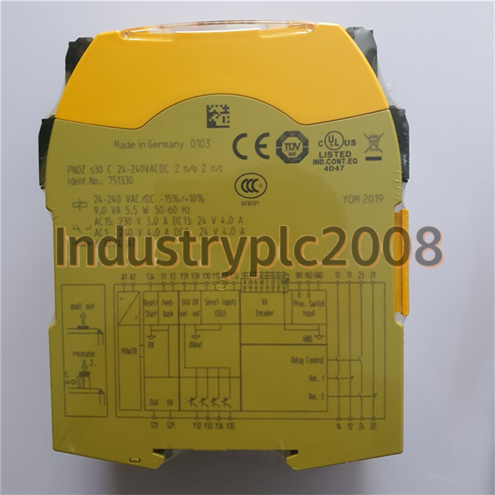 Safety Relay Module 751330 For PILZ PNOZ s30 C 24-240VACDC 2n/o 2n/c
