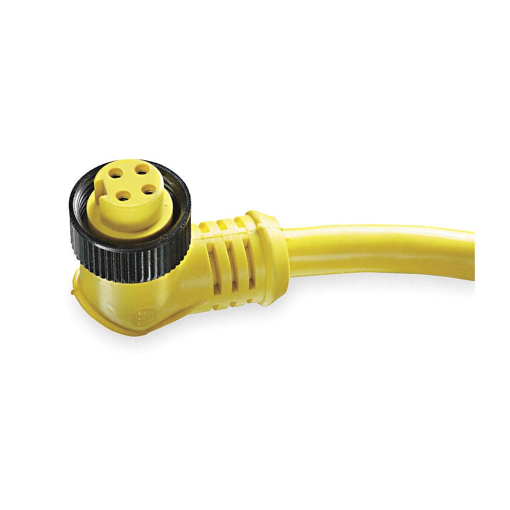 BRAD HARRISON 104001A01F120 Cordset,4 Pin,Receptacle,Female 5AA47