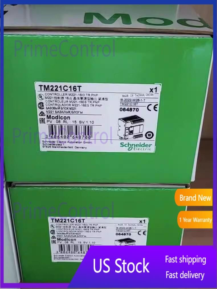 One Schneider TM221C16T PLC Module New In Box Fast Shipping US Free TAX