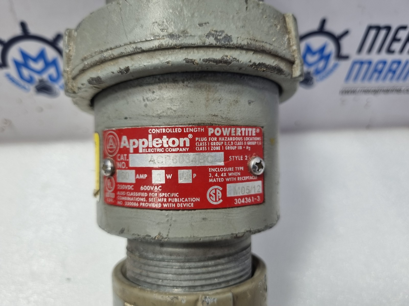 Appleton ACP6034BC Powertite 60 AMP 3W 4P 250VDC 600VAC USED