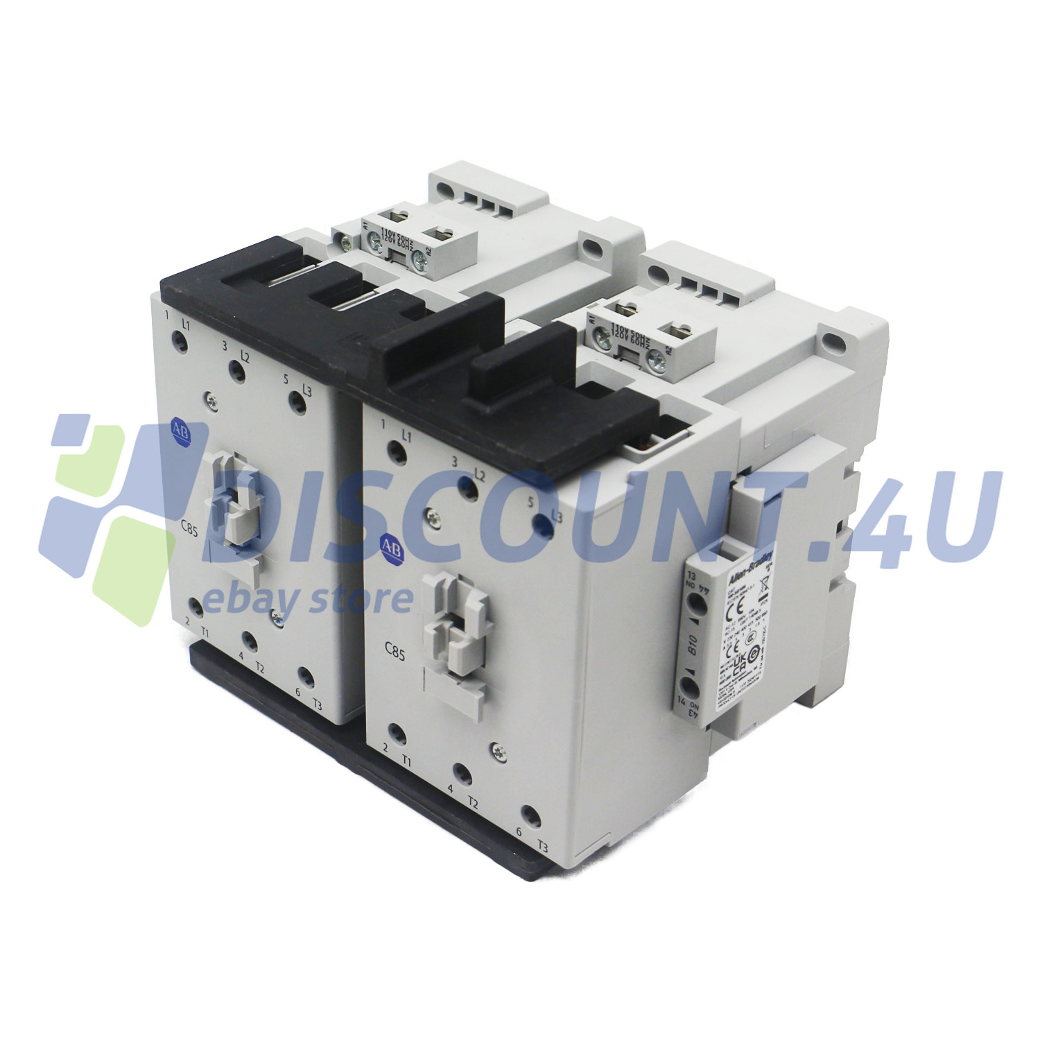 104-C85D22 AllenBradley 104-C IEC 85 A Reversing Contactor 110V 50Hz / 120V 60Hz