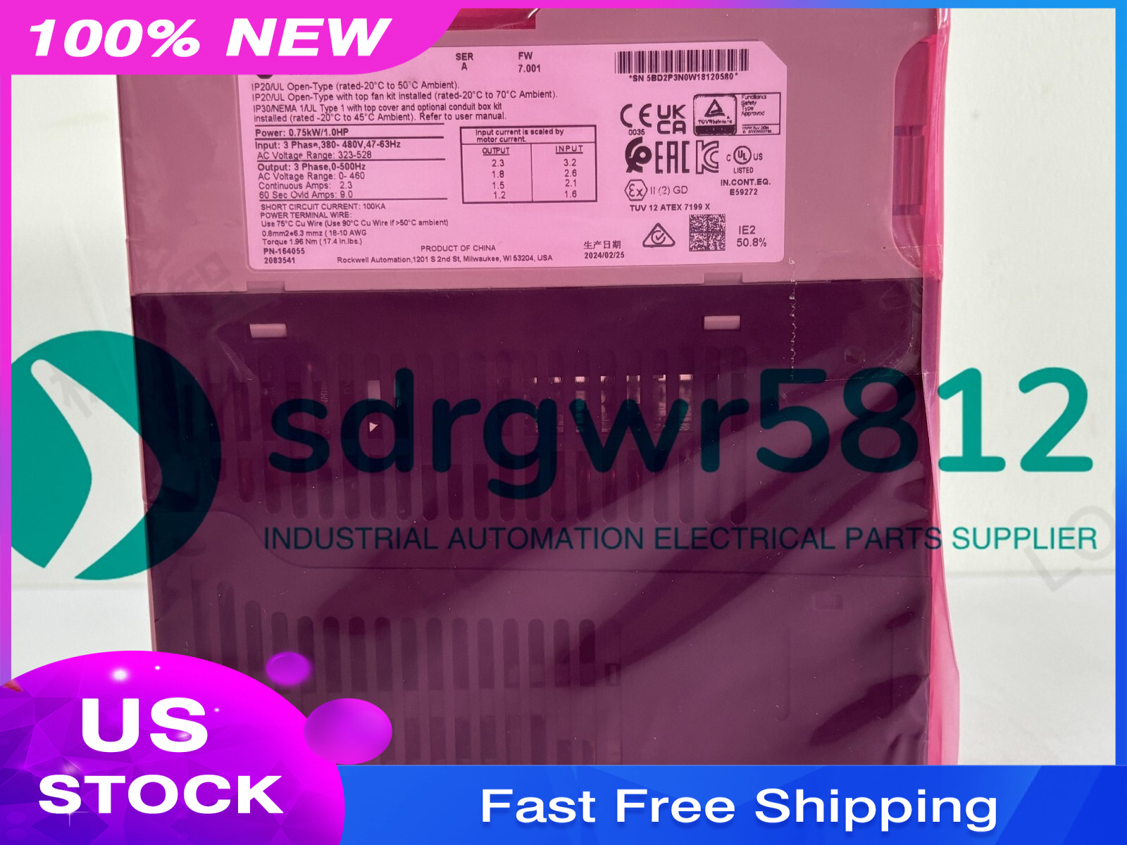 25BD2P3N104 1PCS New Factory Sealed Allen-Bradley 25B-D2P3N104 Fast delivery