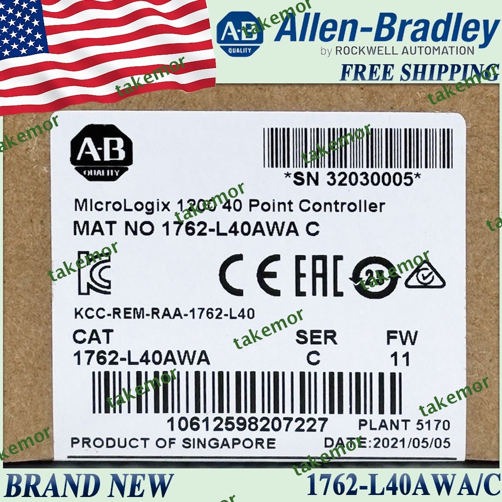 New AB 1762-L40AWA/C MicroLogix 1200 40 Point Controller 1762L40AWA serC