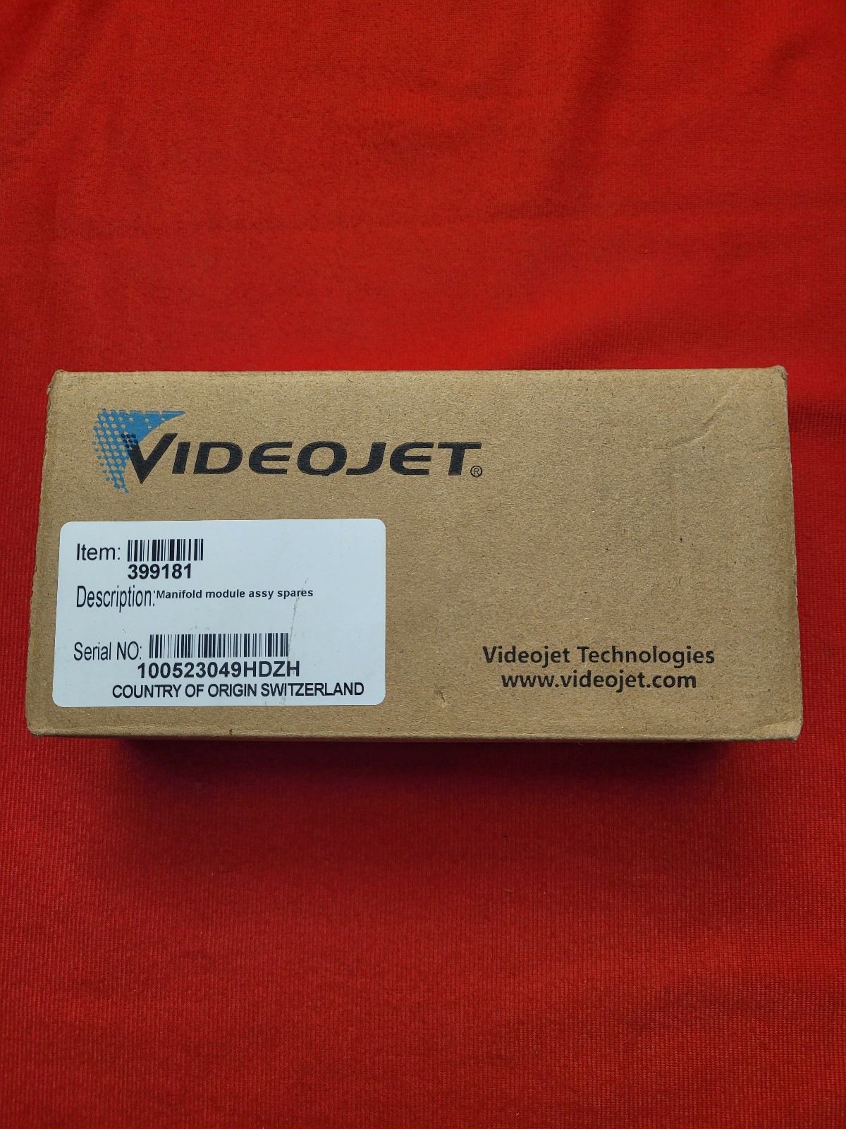 VideoJet 399181 Manifold Module