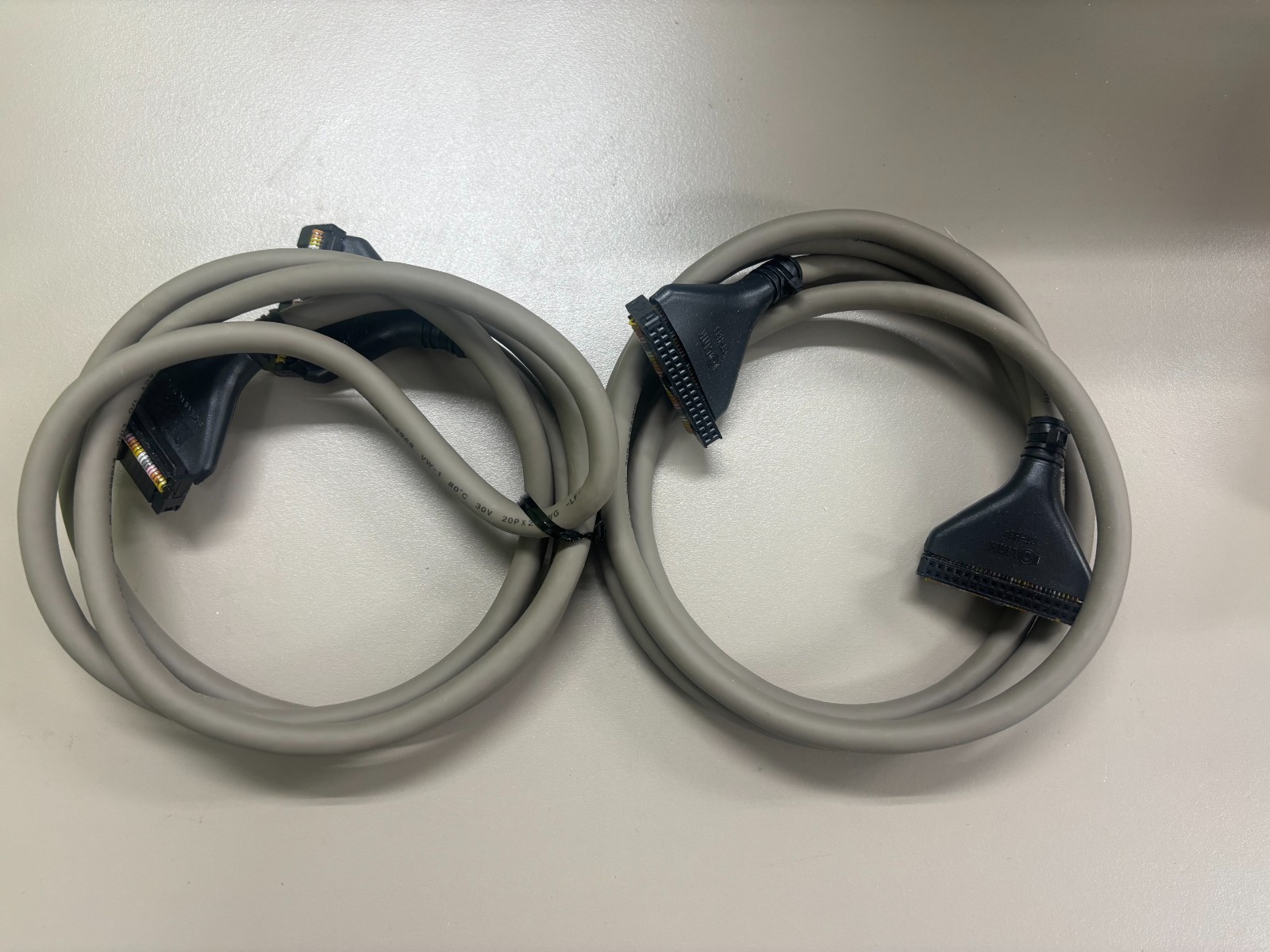 Lot of 2 Samwon ACT IOLINK C34HH-15S PLC I/O Cable NOS