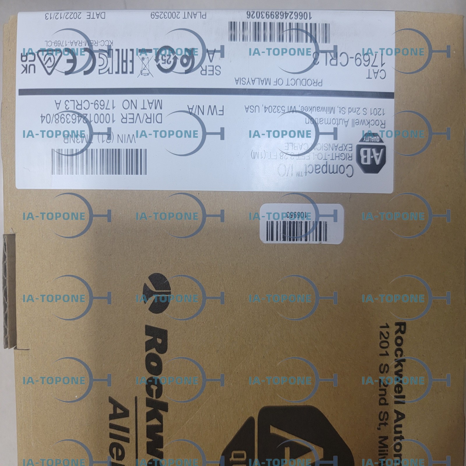 US Stock 1PC NEW Allen-Bradley 1769-CRL3 Expedited Ship Available