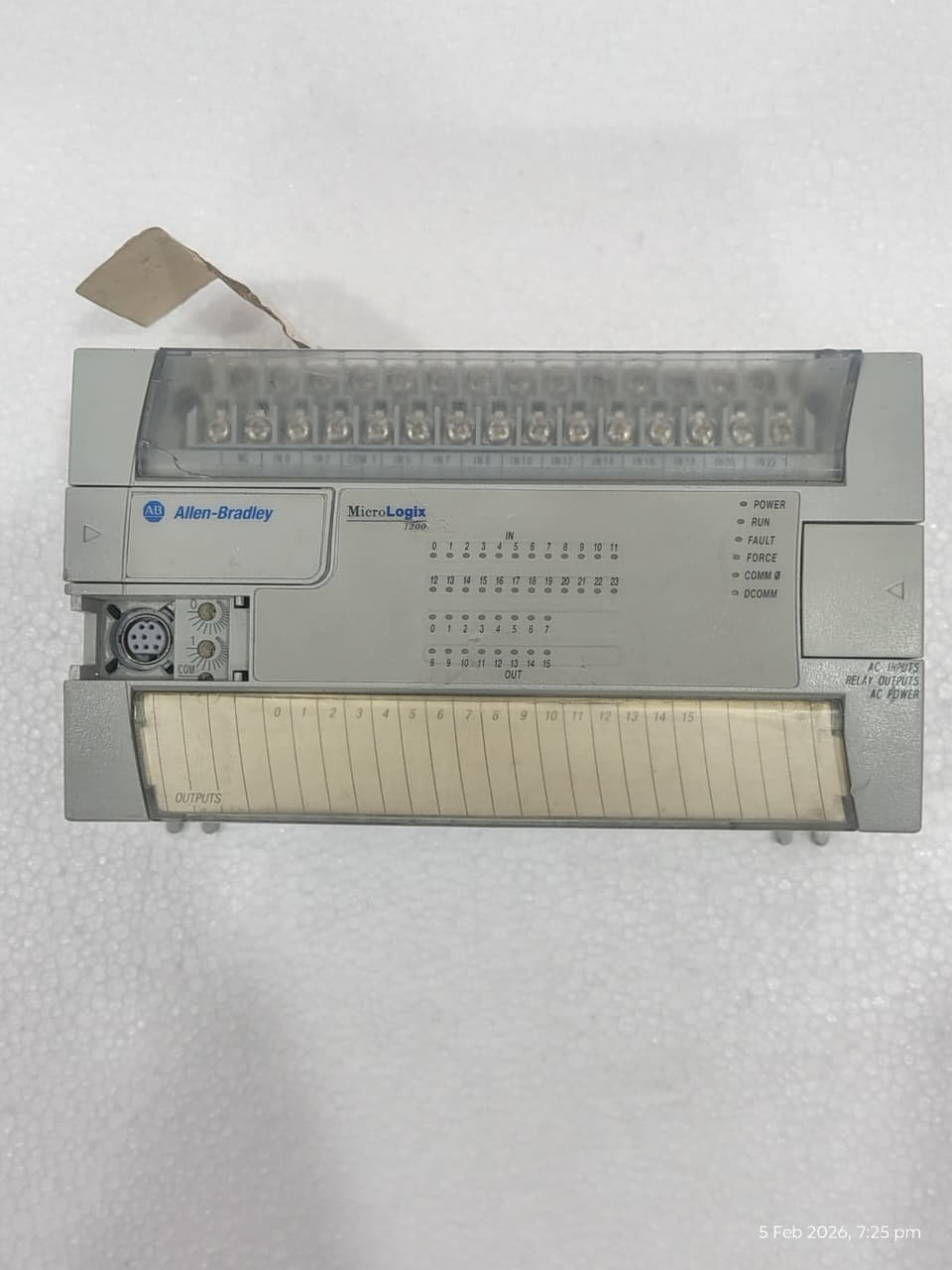 Allen Bradley 1762-L40AWA /C MicroLogix 1200 AC In Relay Out AC Power Controller