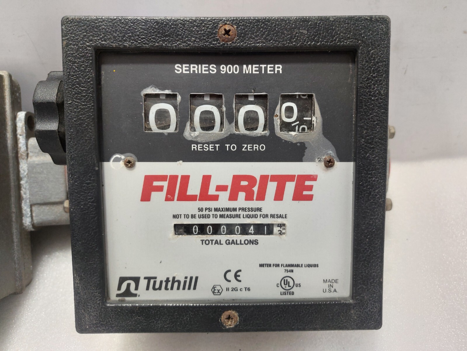 Tuthill Series 900 Meter FILL-RITE 50PSI Maximum Pressure
