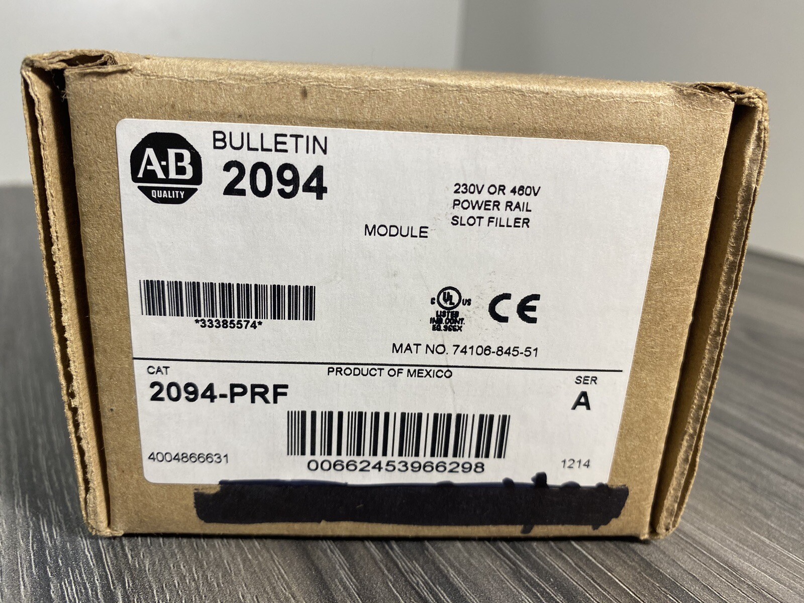 Allen-Bradley 2094-PRF Series A Kinetix 6000 Power Rail Slot Filler – USA