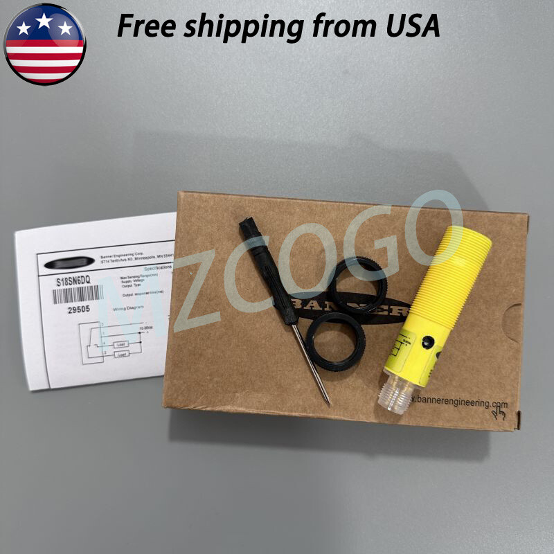 S18SN6DQ Photoelectric Switch Sensor 10-30VDC For Banner S18SN6DQ