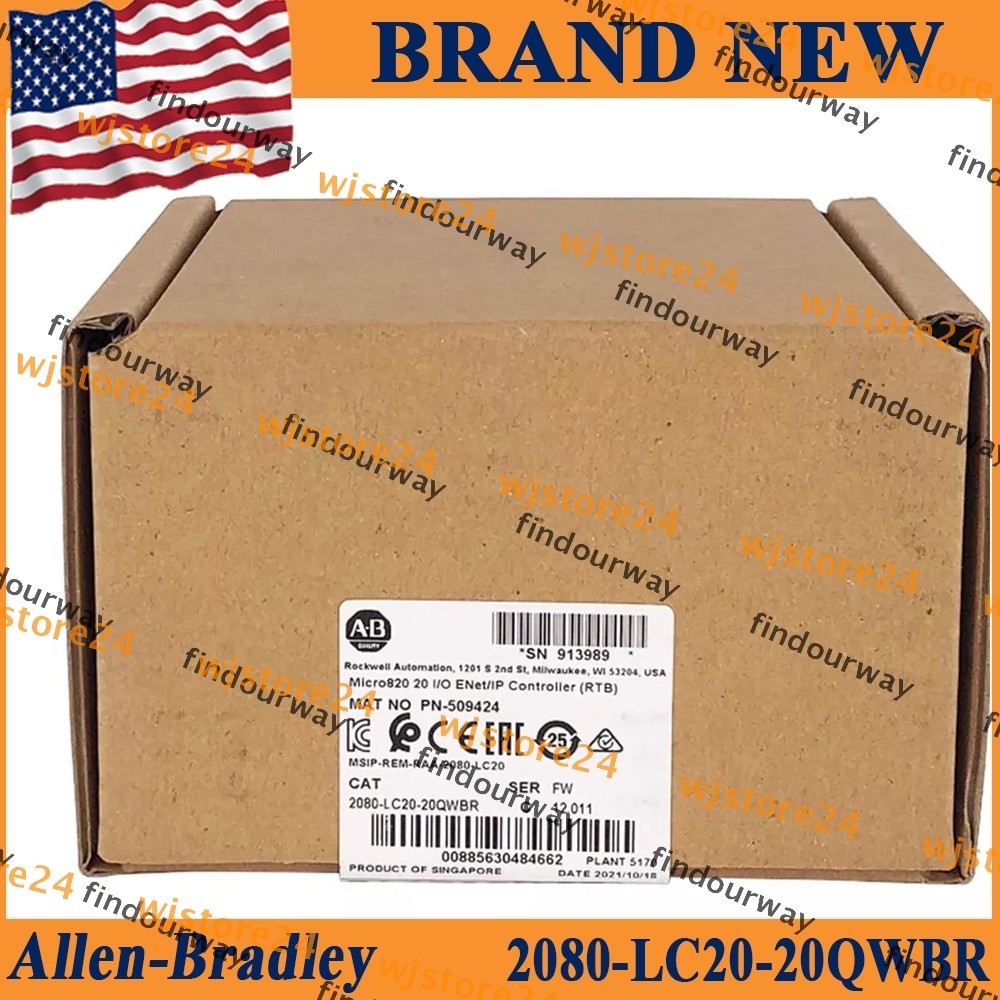 2080-LC20-20QWBR NEW PLC Micro820 plug-in module 2080 LC2020 QWBR US AB