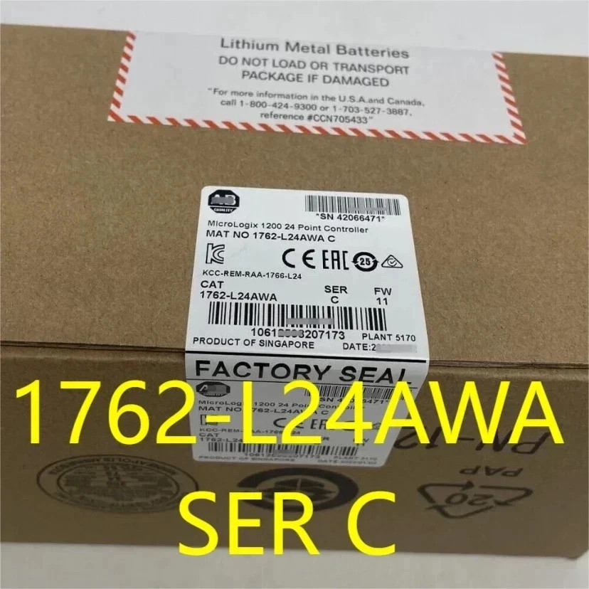New Factory Sealed AB 1762-L24AWA SER C MicroLogix 1200 24 Point Controller