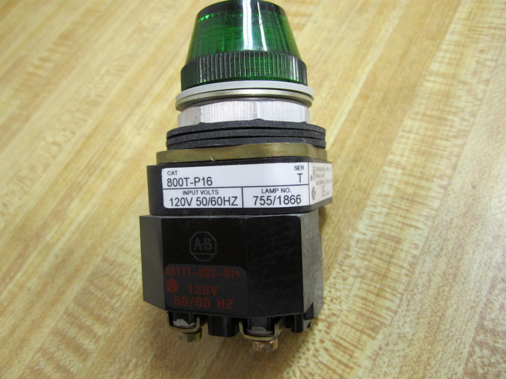 Allen Bradley 800T-P16G Green Pilot Light 800TP16G Series T