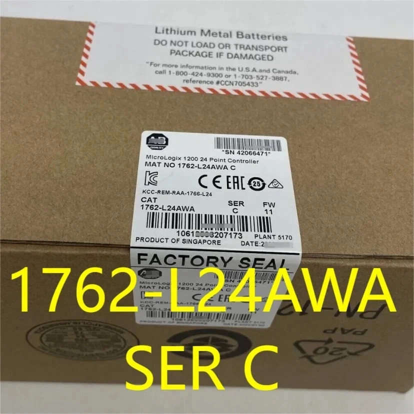 New Factory Sealed AB 1762-L24AWA SER C MicroLogix 1200 24 Point Controller