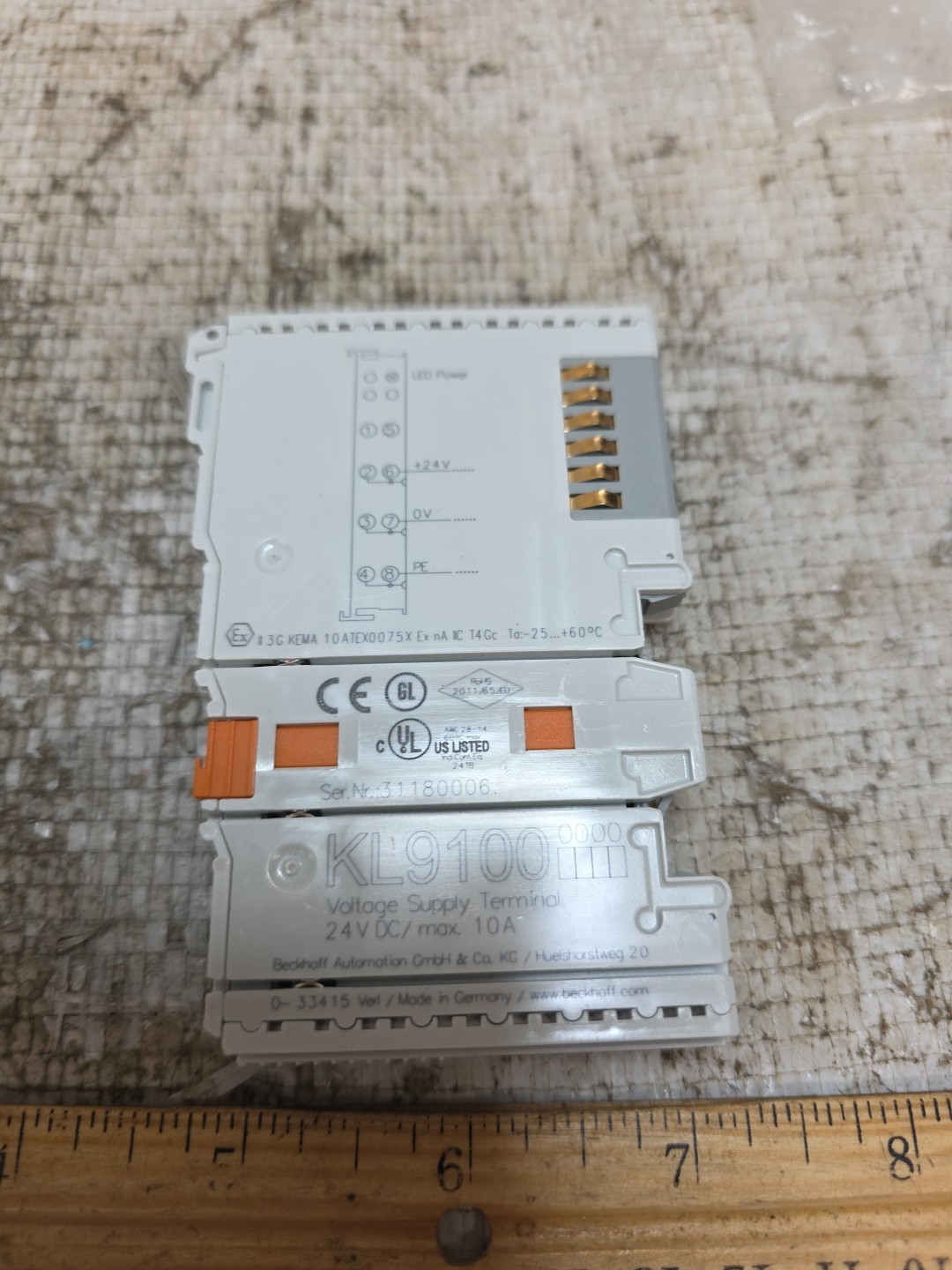 NEW BECKHOFF KL9100 / KL9100 (BRAND NEW) NO BOX