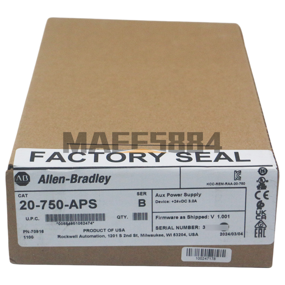 New Factory Allen-Bradley 20-750-APS Auxiliary Power Supply PowerFlex 750