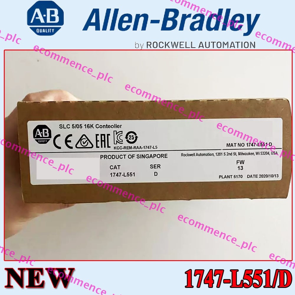 Factory Sealed NEW AB 1747-L551/D SLC 5/05 16K Controller Free Shipping