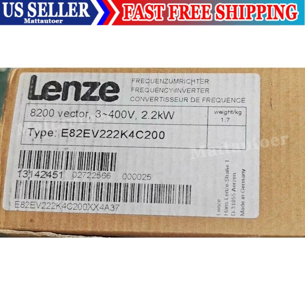 E82EV222K4C200 NEW LENZE E82EV222_4C200 Inverter 8200 Vector 2.2kW