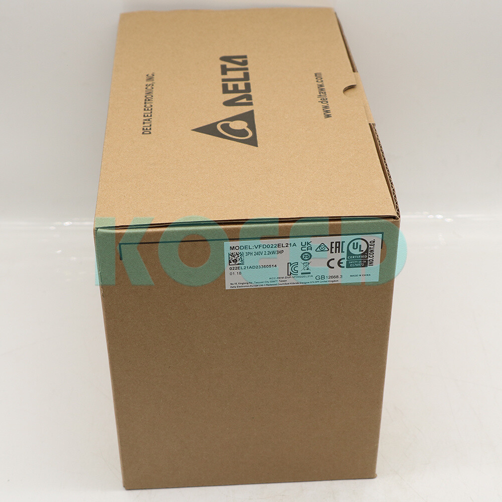 1PCS NEW Delta VFD022EL21A AC Drives, 3Hp, 230V Single Phase Input