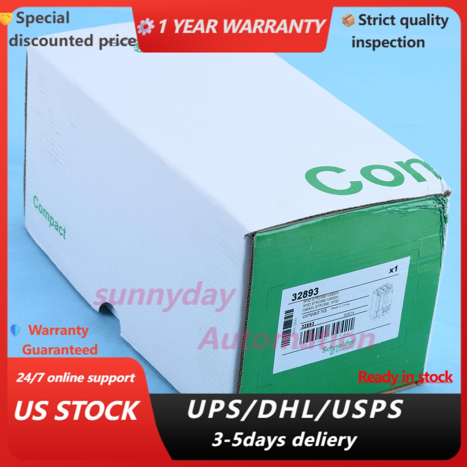 IPC New Schneider NS630N 3P 630A STR23SE Breaker Expedited Shipping