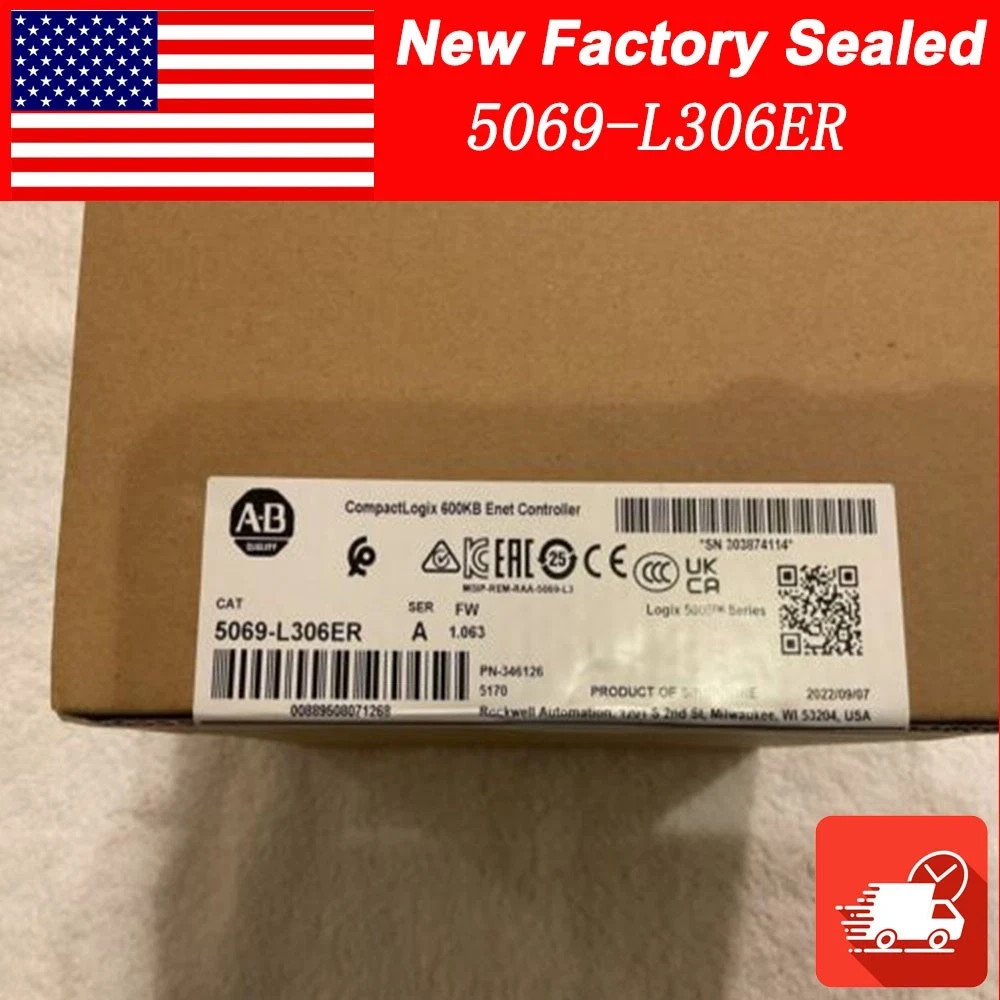 NEW Allen Bradley 5069-L306ER /A CompactLogix 5380 ENet Controller 5069-L306ER