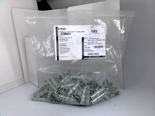 SCS1-E PANDUIT CORP TERMINAL, SPLICE BUTT 1AWG BARE 1/PACK