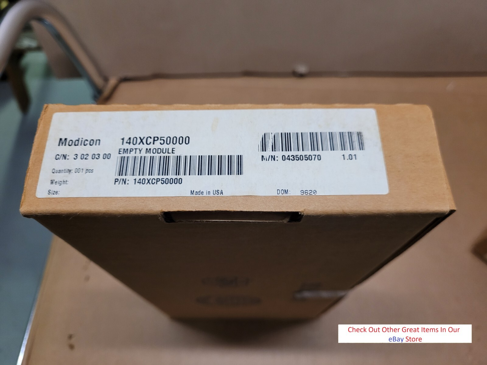 Modicon Quantum 140XCP50000 Empty Module ***NEW***