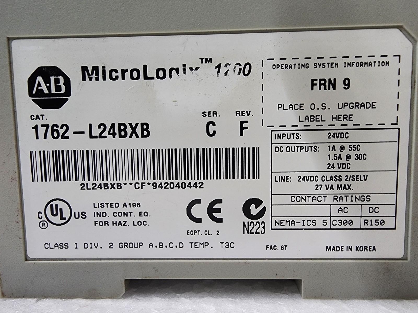 Allen Bradley 1762-L24BXB