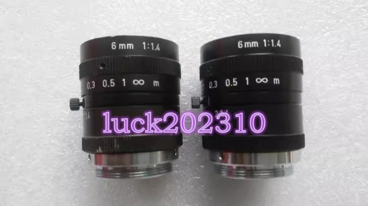 1PC USED 6mm 1：1.4 CV-L6 Industrial lens #YY
