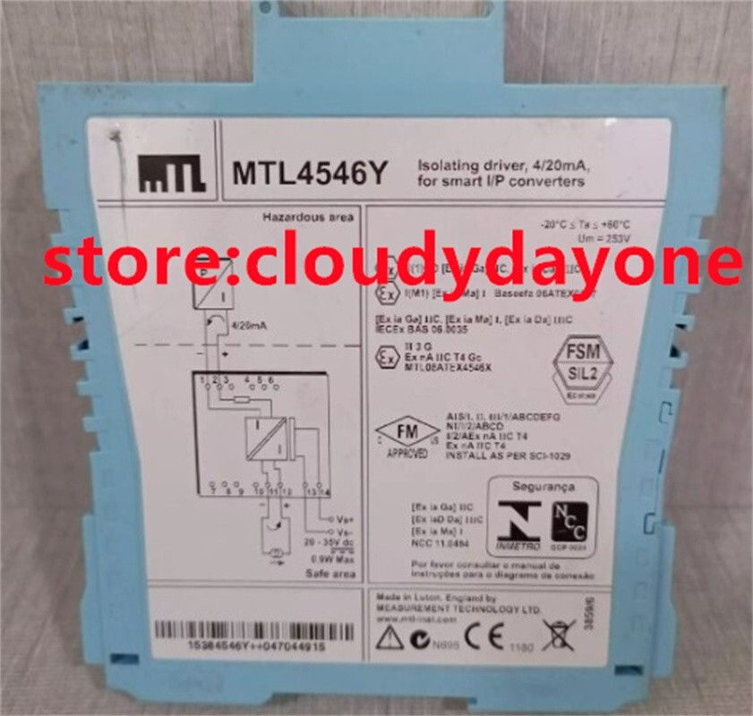 MTL 1PC MTL4546Y Channel Isolation Barrier With Repeater MTL4546Y New In Box